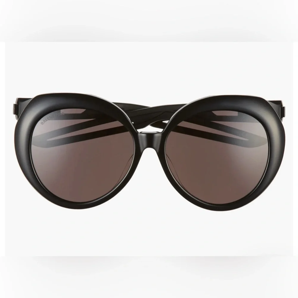 Balenciaga Authentic Oversized Black Shield Sunglasses BB-0024-S 004 NWT - Picture 12 of 14